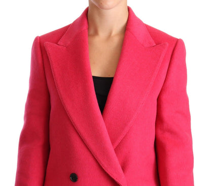 Pink Double Breasted Trenchcoat Jacket