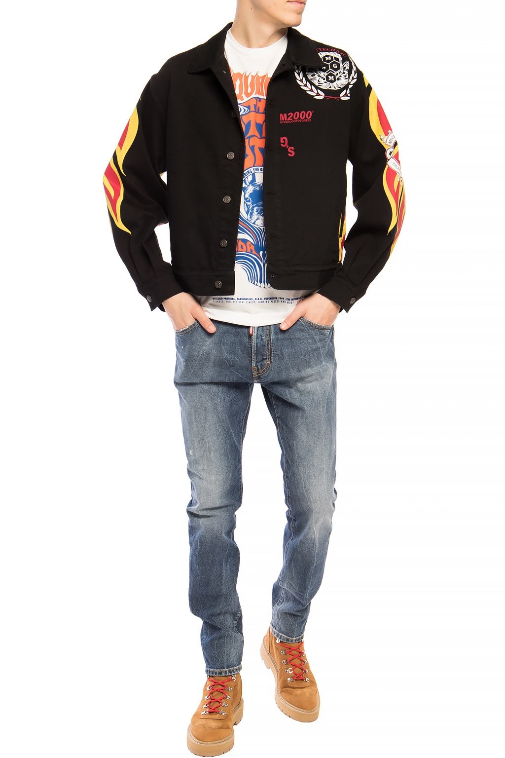 Blue Cotton Men Jeans