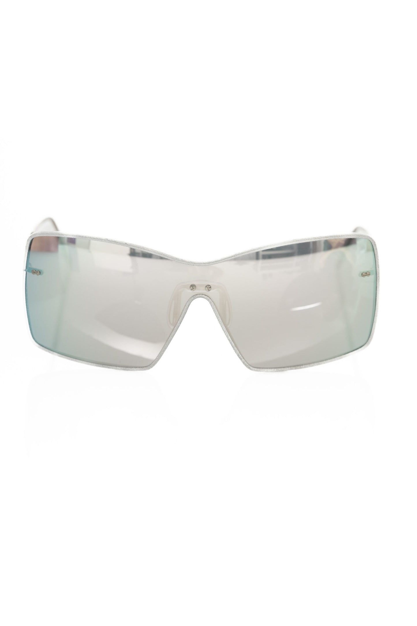 Silver Metallic Women's Sunglasses Shield
