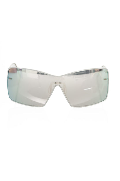 Silver Metallic Women's Sunglasses Shield