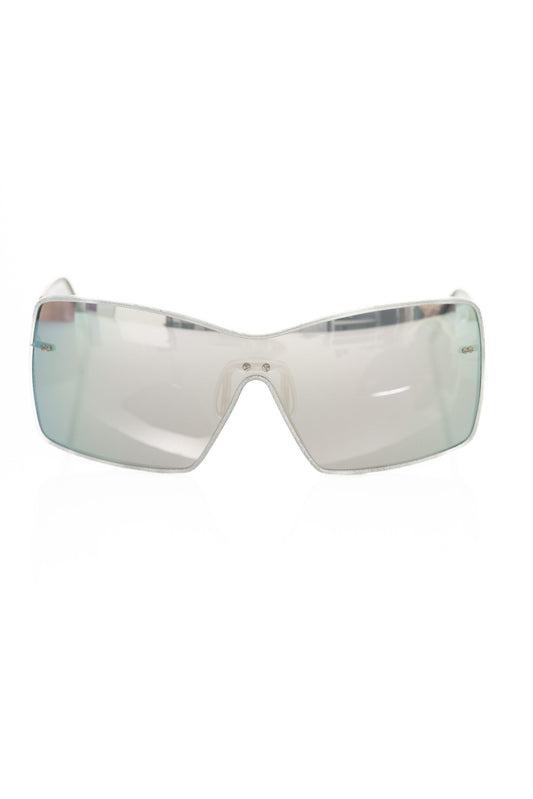 Silver Metallic Women's Sunglasses Shield