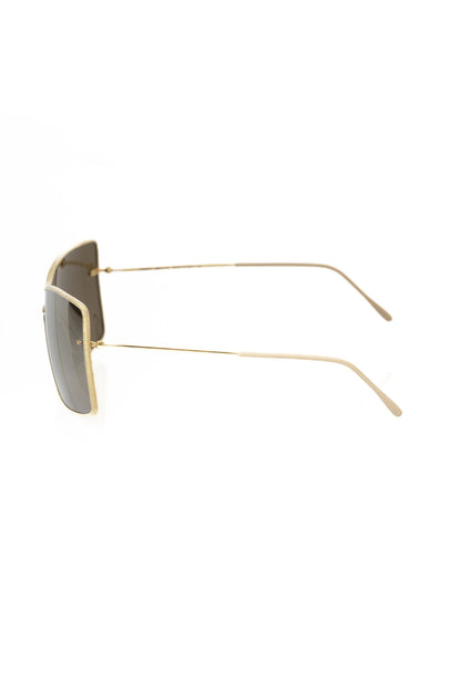 Gold Metallic Fiber Women's Sunglass
