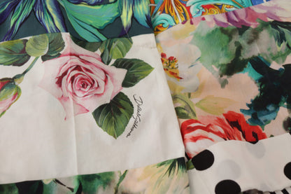 Multicolor High Waist Hot Pants Shorts