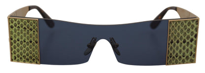 Gold Metal Rectangle Shades DG2263 Sunglasses
