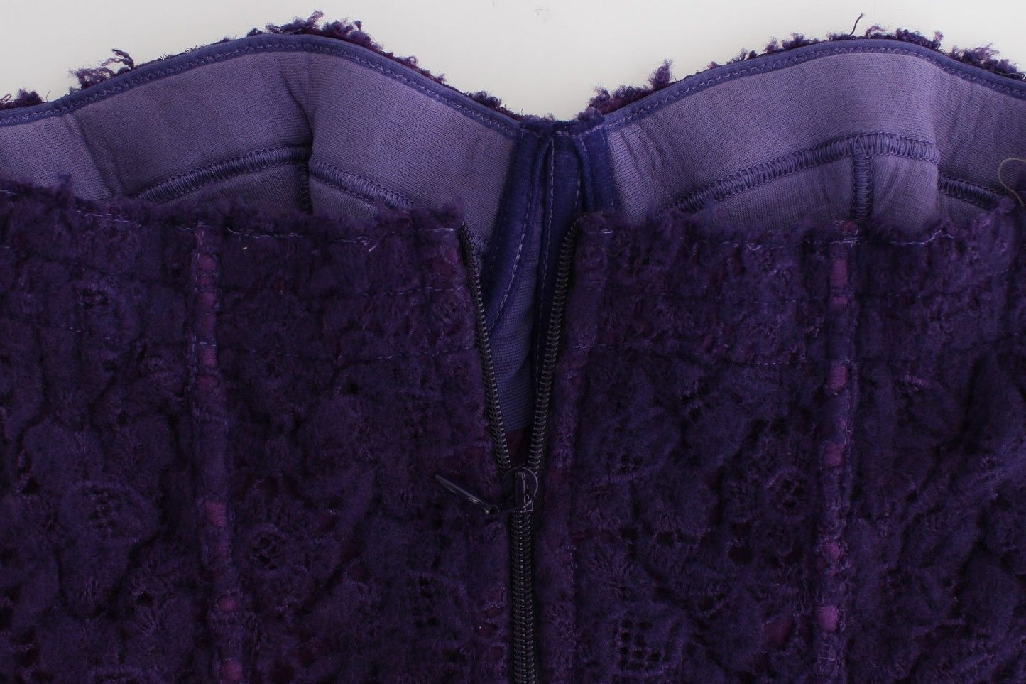 Lingerie Purple Corset Bustier Top Floral Lace