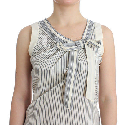 Beachwear Striped Top Blouse Shirt Bow Tank