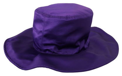 Purple Silk Stretch Top Hat