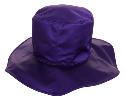 Purple Silk Stretch Top Hat
