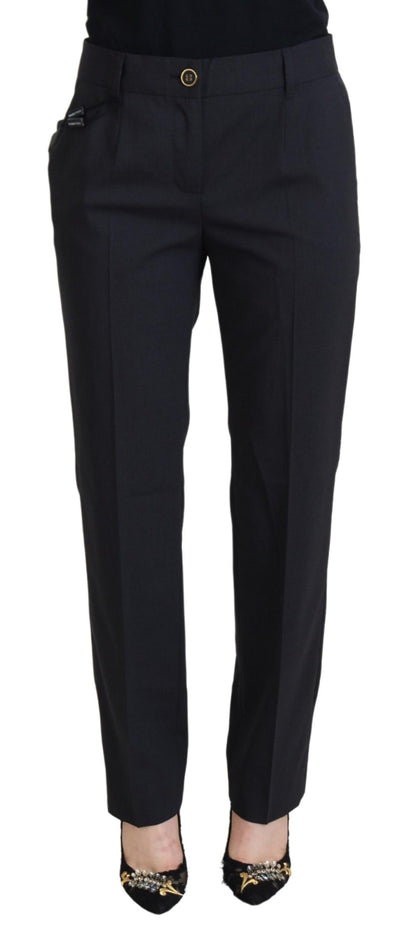 Grey Women Formal Tapered Pants
