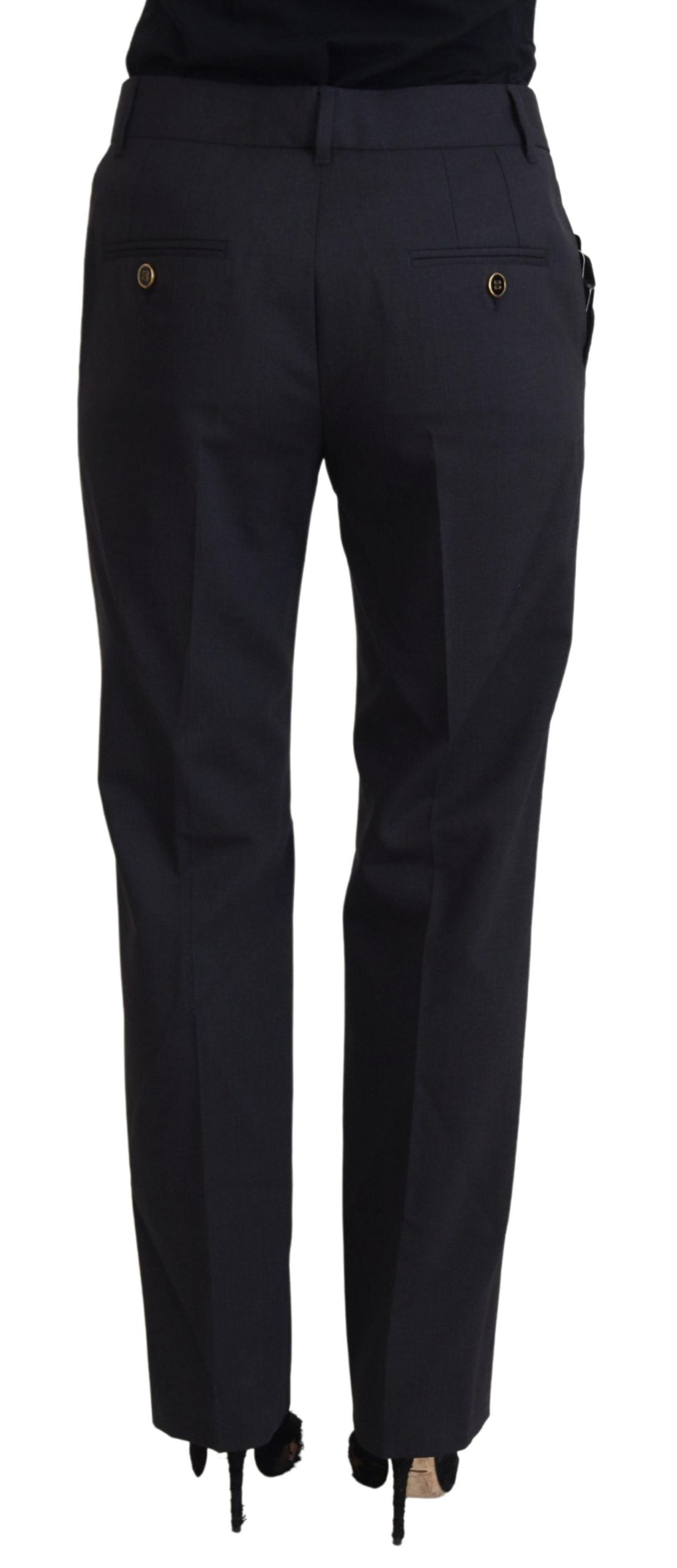 Grey Women Formal Tapered Pants
