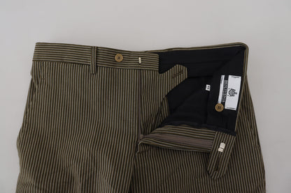 Multicolor Striped Pure Cotton Men Pants