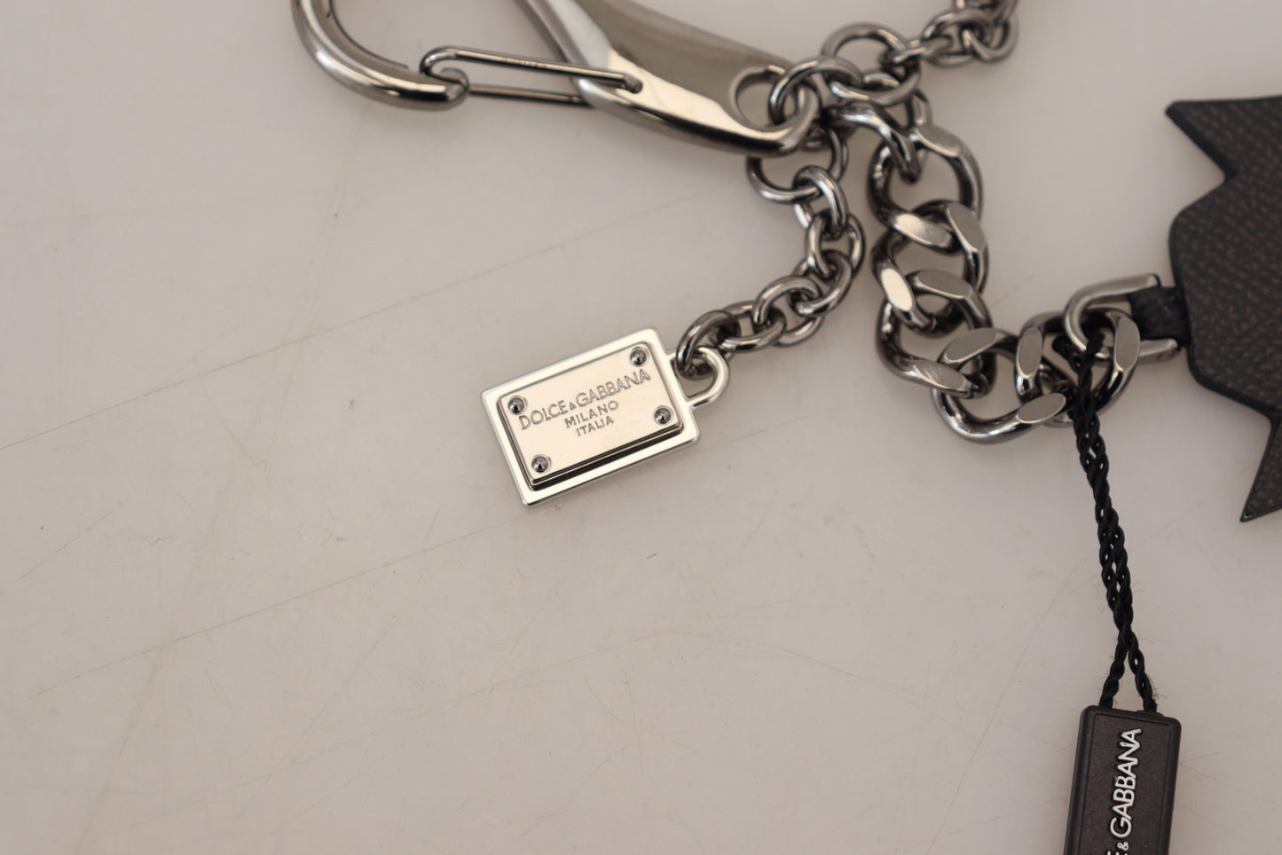 Black Prince Studs Logo Silver Brass Keychain