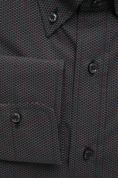 Black Cotton Men's Shirt