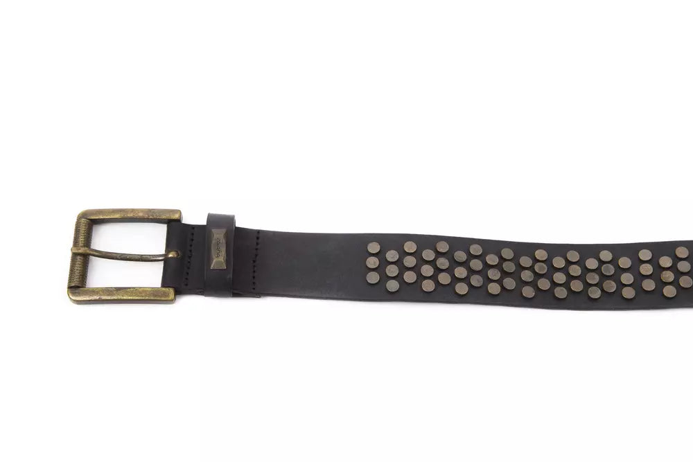 Black Cowhide Women Belt