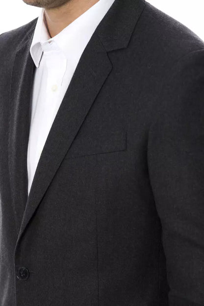 Gray Wool Men's Blazer