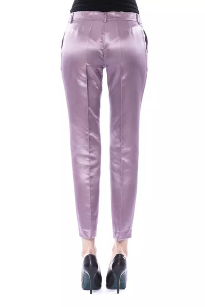 Purple Cotton Women's Pant