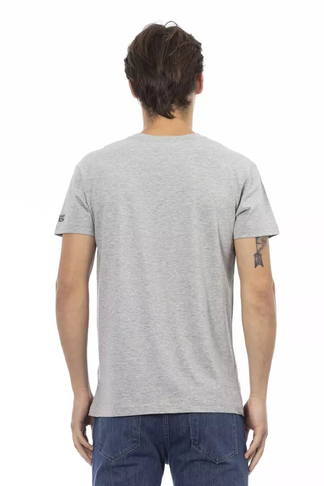 Gray Cotton Men's T-Shirt