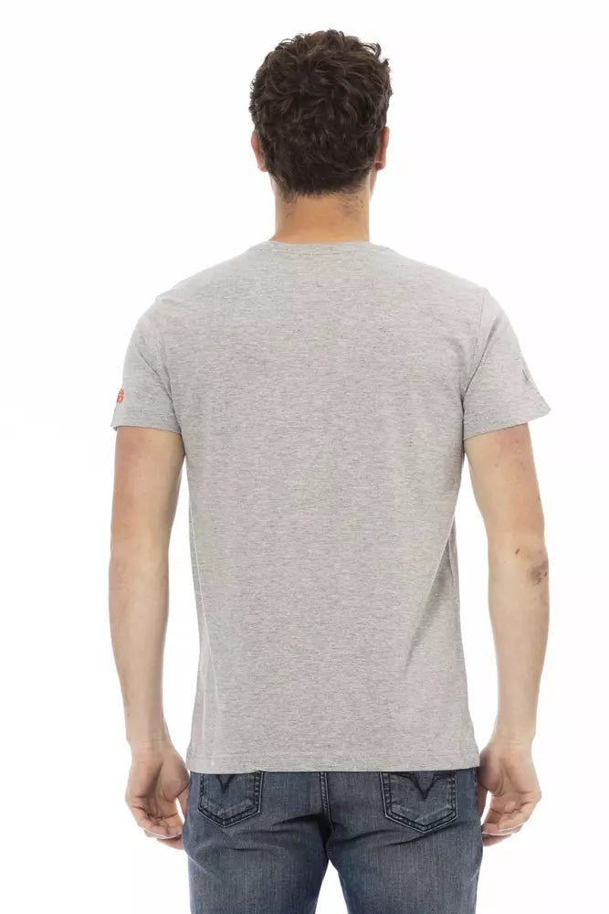 Gray Cotton Men's T-Shirt