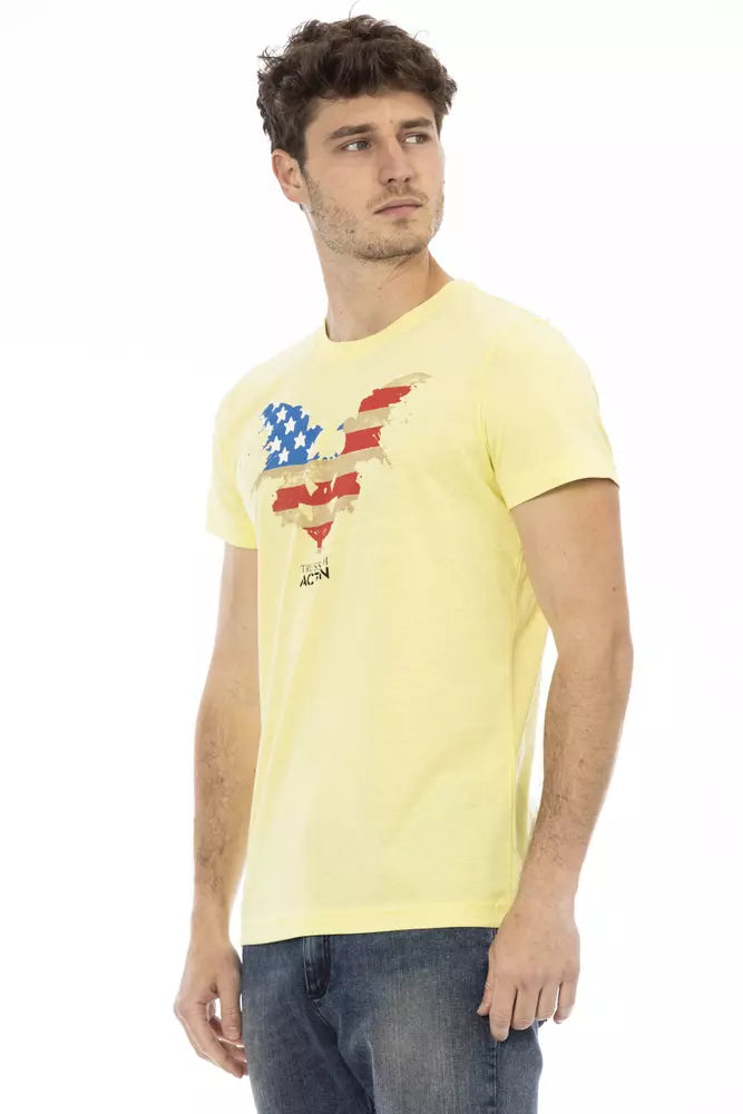 Yellow Cotton Men's T-Shirt