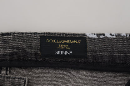 Multicolor Cotton Tie Dye Skinny Denim Jeans