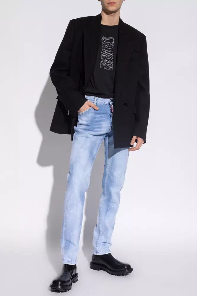 Blue Cotton Men Jeans