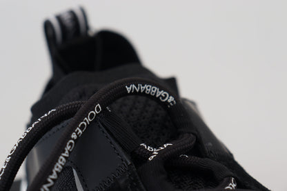 Black Mesh Sorrento Trekking Sneakers Shoes