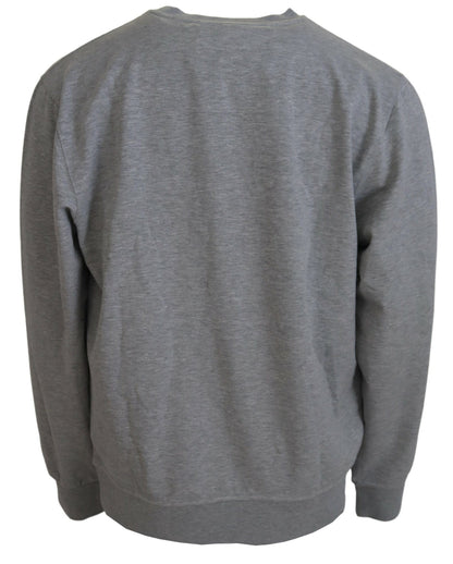 Gray Men Pullover Sweatshirt Sweater