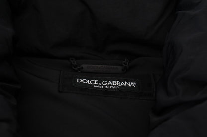 Black Sleeveless DG Metal Embellishment Jacket