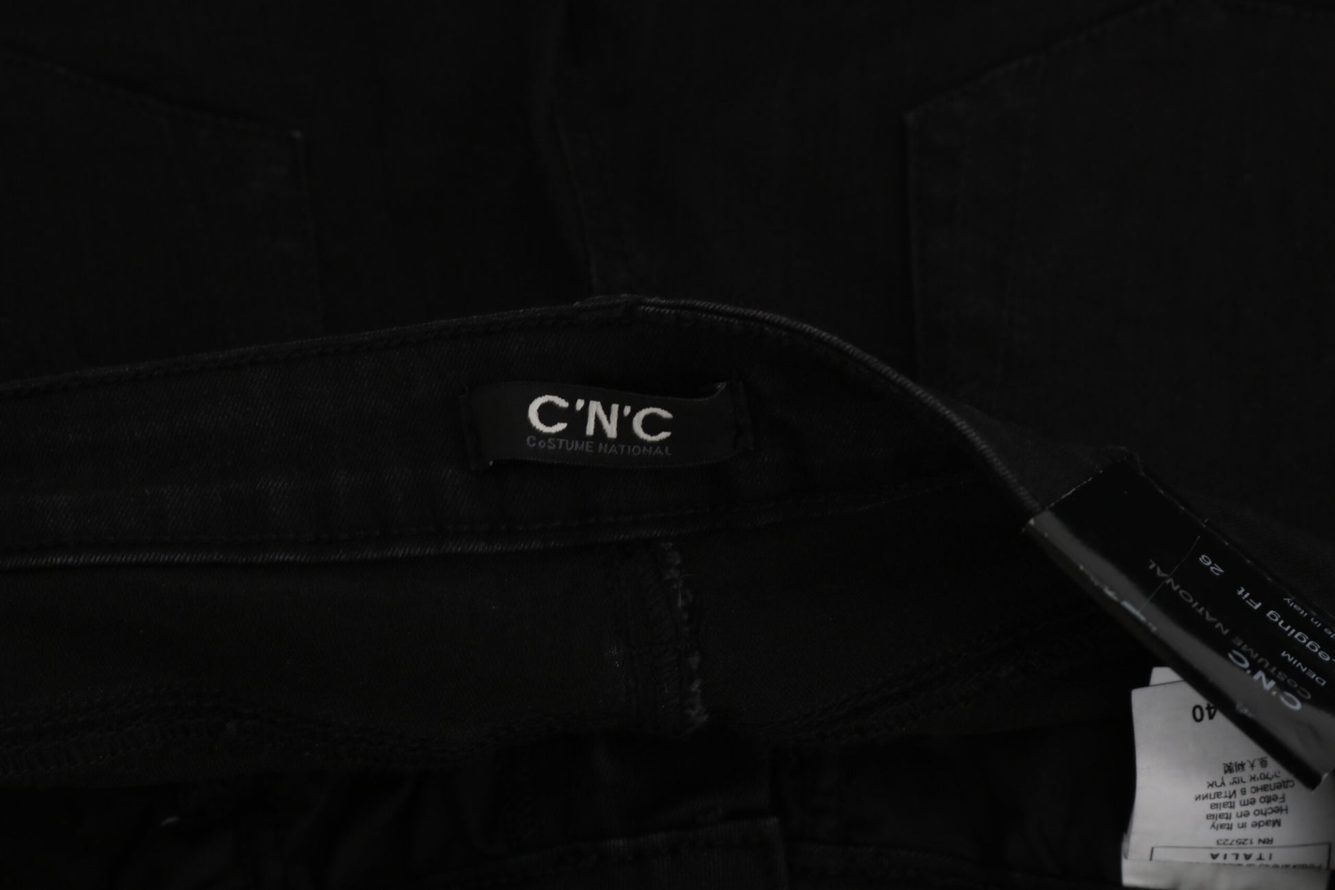 Black Embellished Mid Waist Skinny Denim Jeans