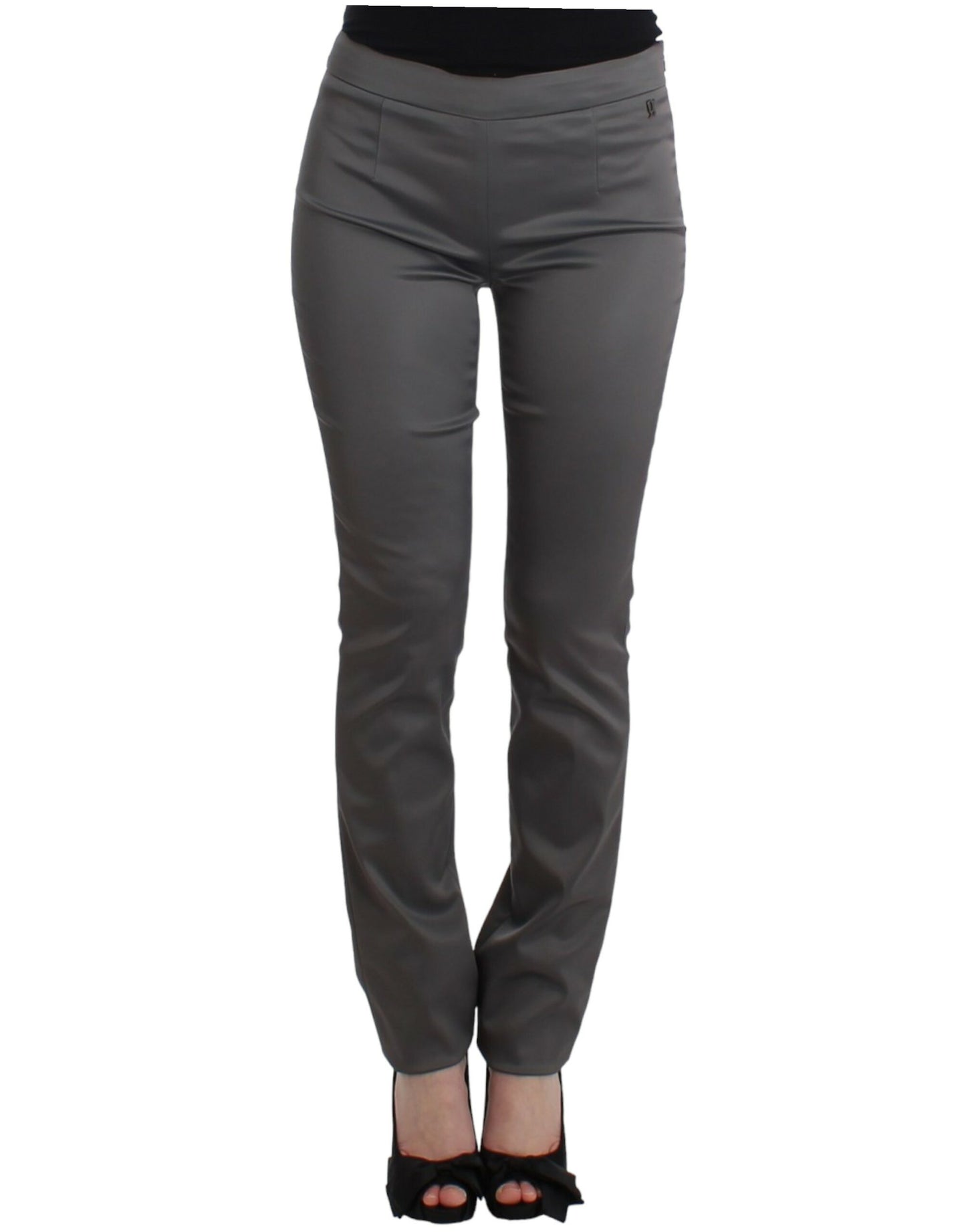 Gray slim fit pants