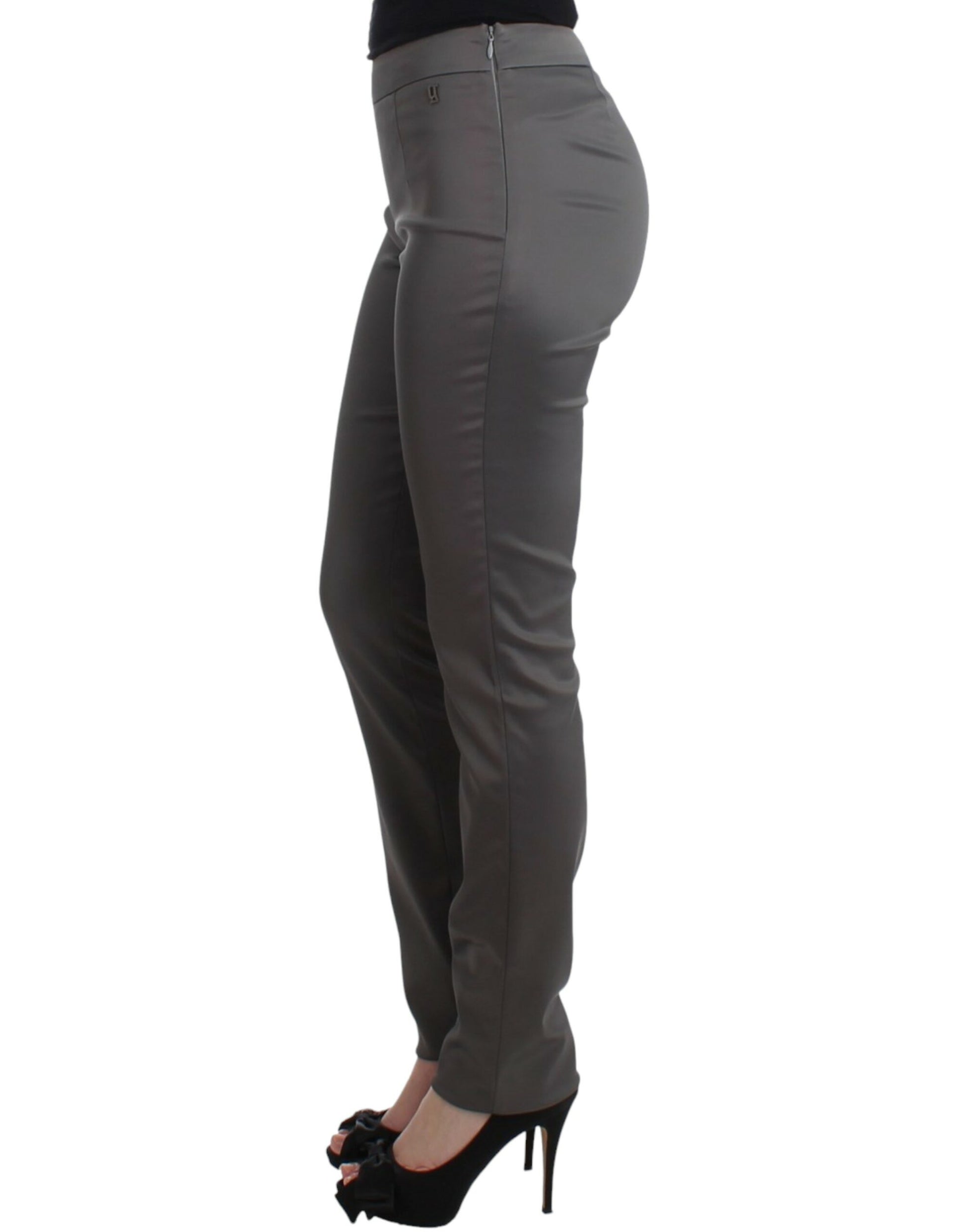 Gray slim fit pants