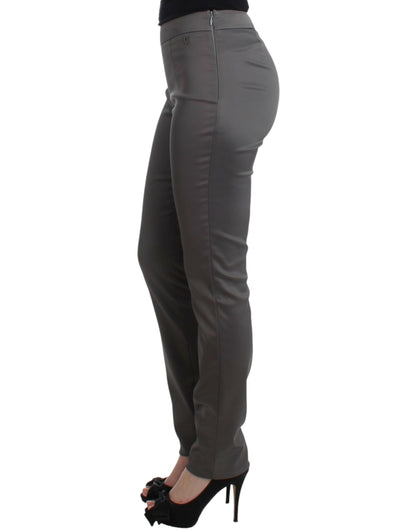 Gray slim fit pants