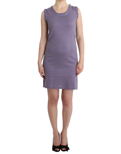 Purple cotton jersey dress
