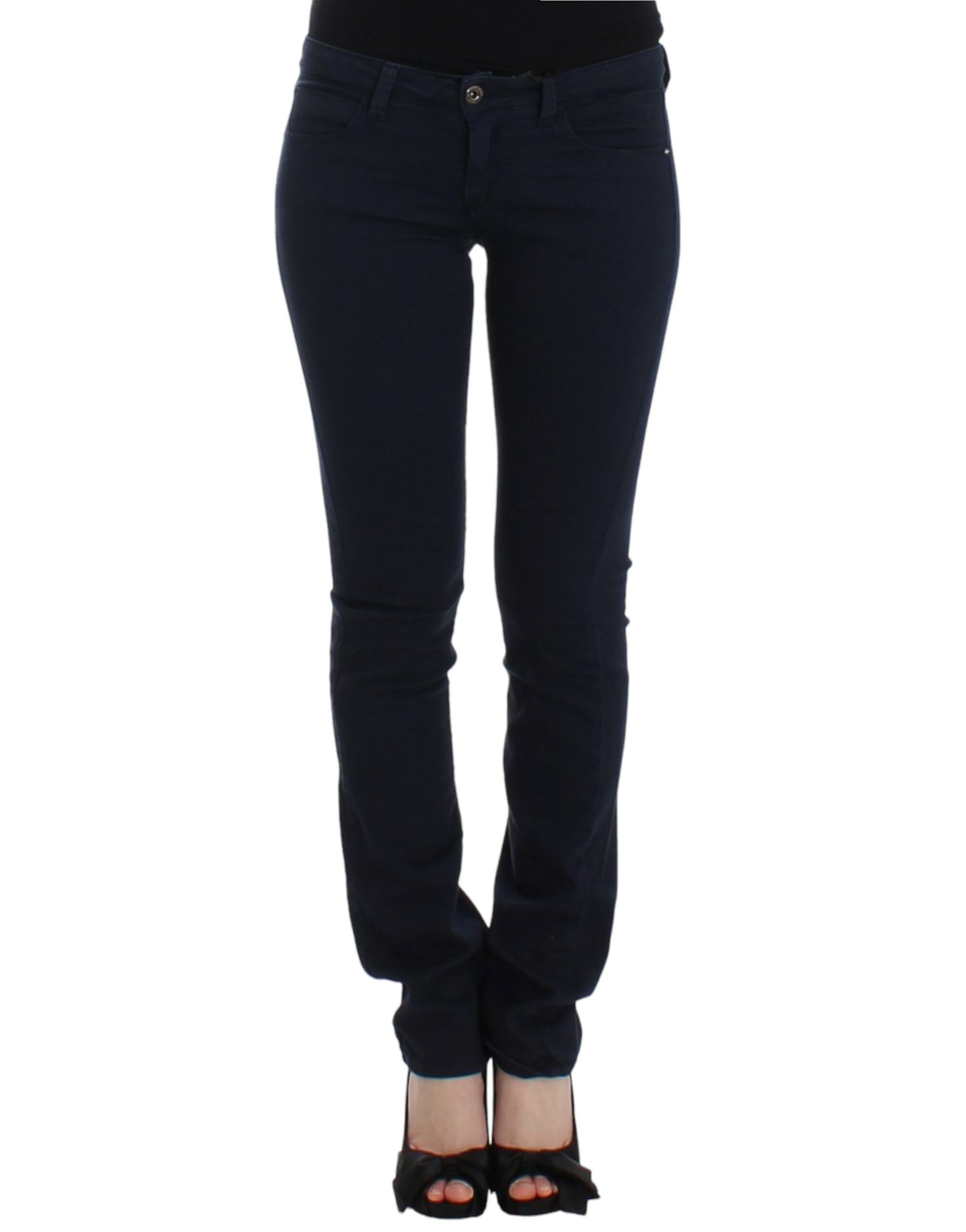 Blue straight leg jeans