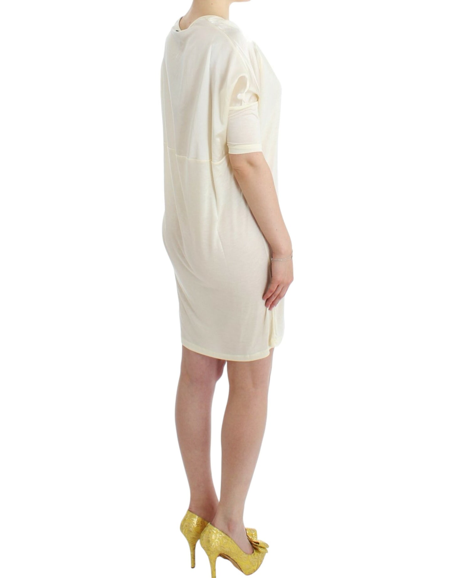 White modal tube dress