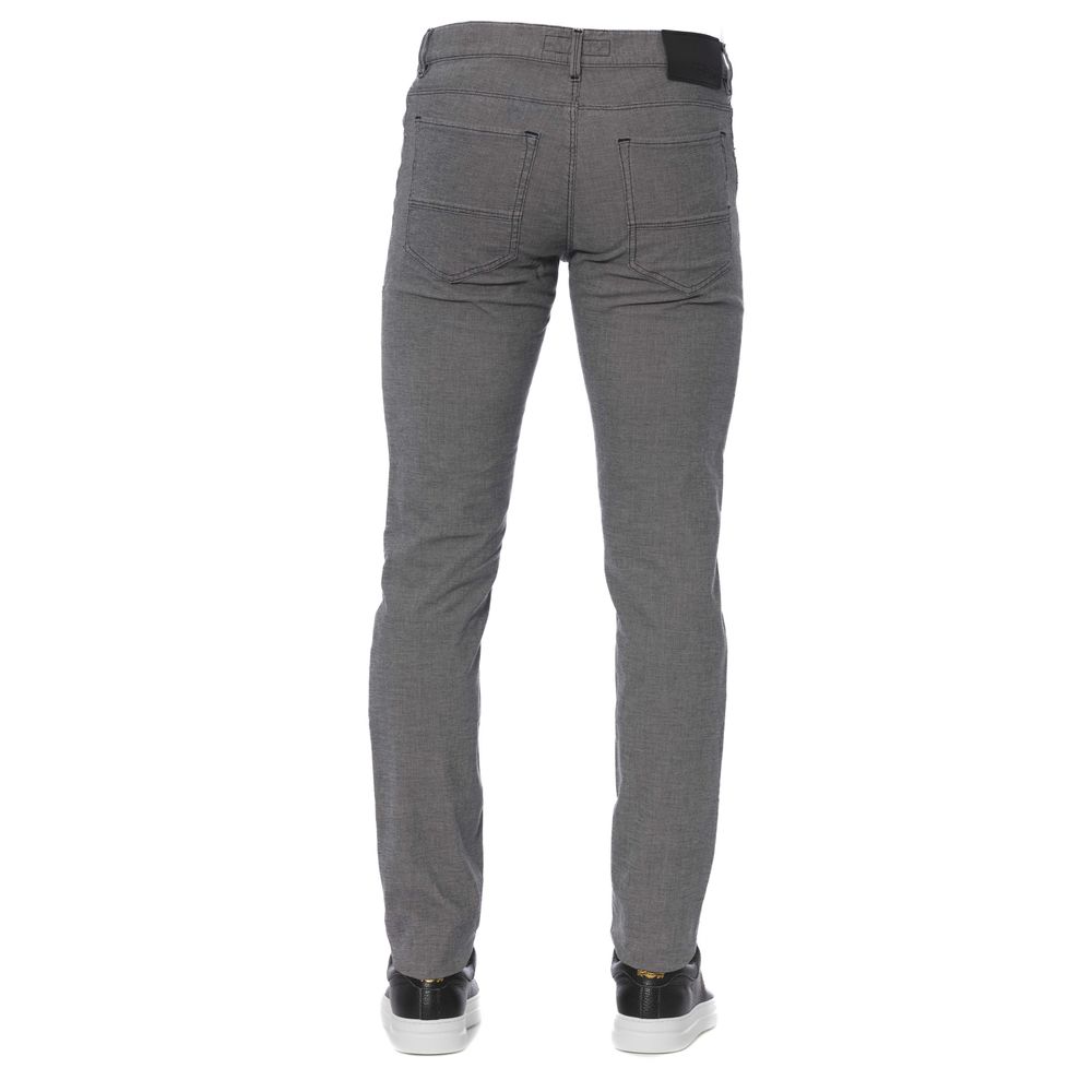 Gray Cotton Men's Pants