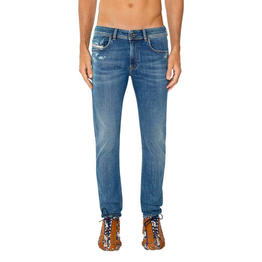 Blue Cotton Men Skinny Jean
