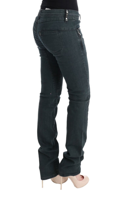 Gray Cotton Superslim Denim Jeans