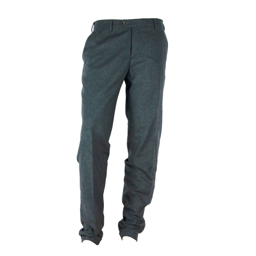 Gray Cotton Men Pant