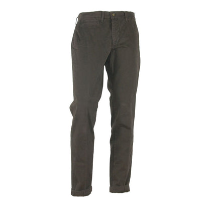 Brown Cotton Men's Pant
