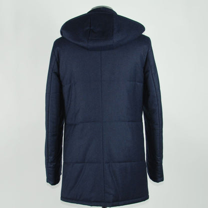 Blue Wool Men's Jacket