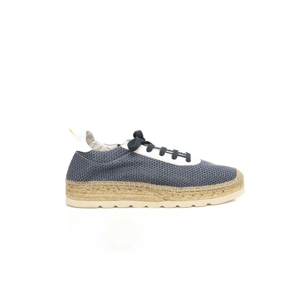 Blue Calfskin Men Sneaker
