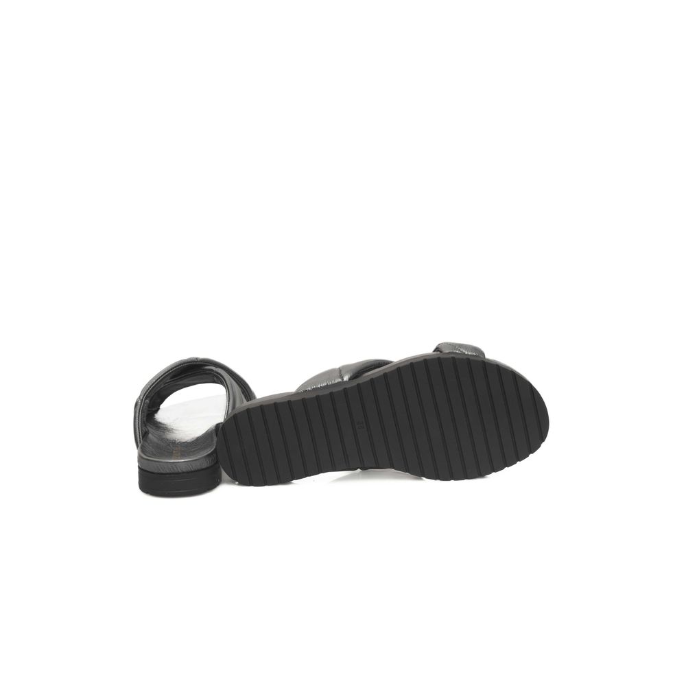 Gray Lambskin Women Sandal