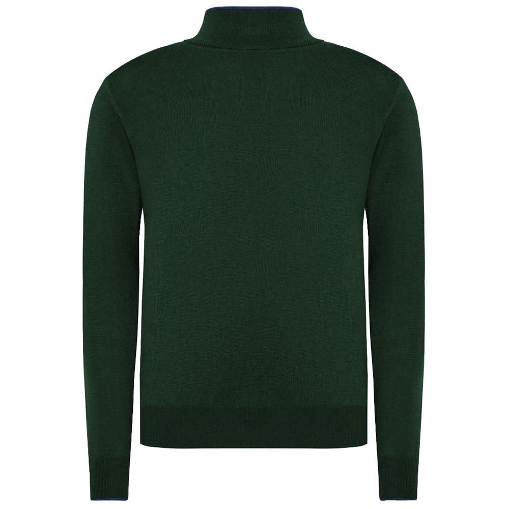 Green Wool Men Sweater