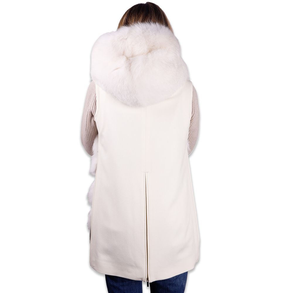 White Wool Women Coat