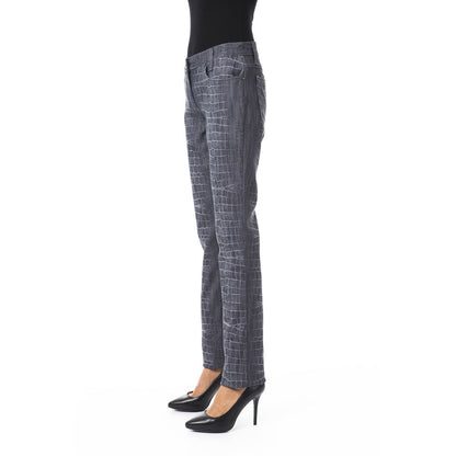 Black Viscose Women's Pants