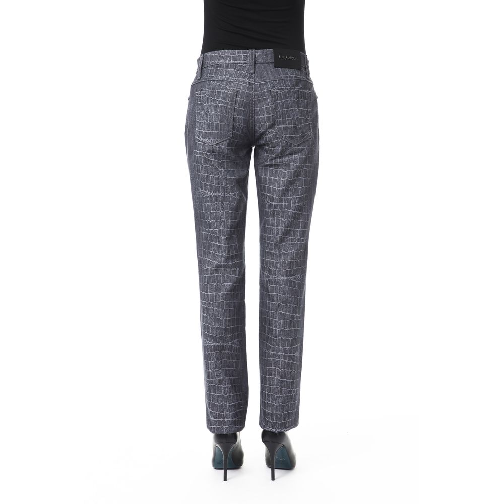 Black Viscose Women's Pants