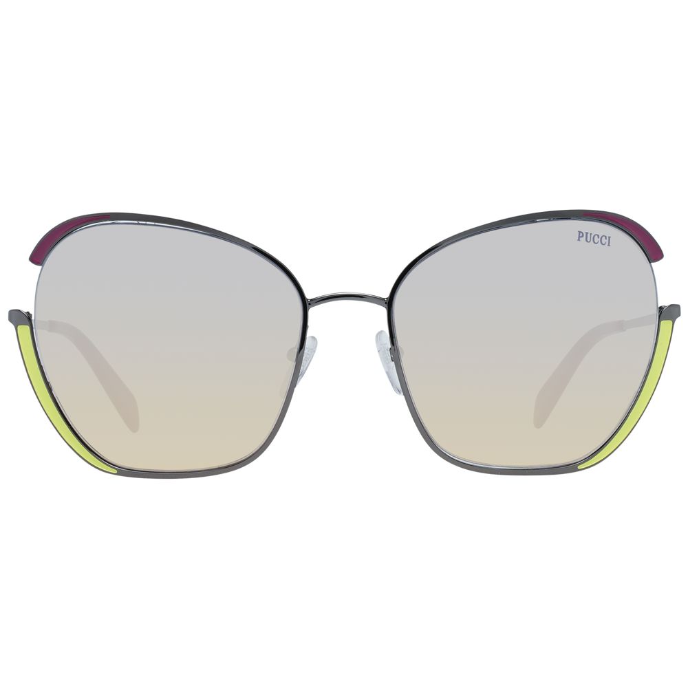 Gray Metal Sunglasses