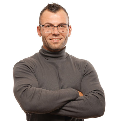 Black Metal Glasses (Frames)