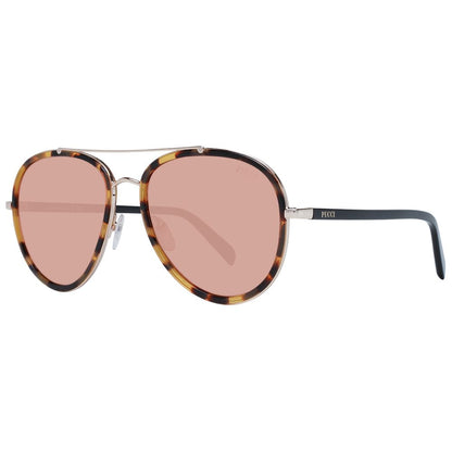 Brown Metal Sunglasses